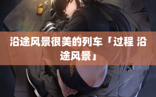 沿途风景很美的列车「过程 沿途风景」