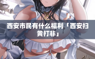 西安市民有什么福利「西安扫黄打非」