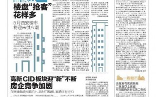 五一假期西安楼市或迎来新项目扎堆面市新项目扎堆面市「5月西安楼市大行情，各个板块备战」