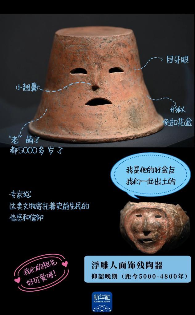 陕西考古专家分析“呆萌脸花盆”出土的镂空人面覆盆形器 第1张