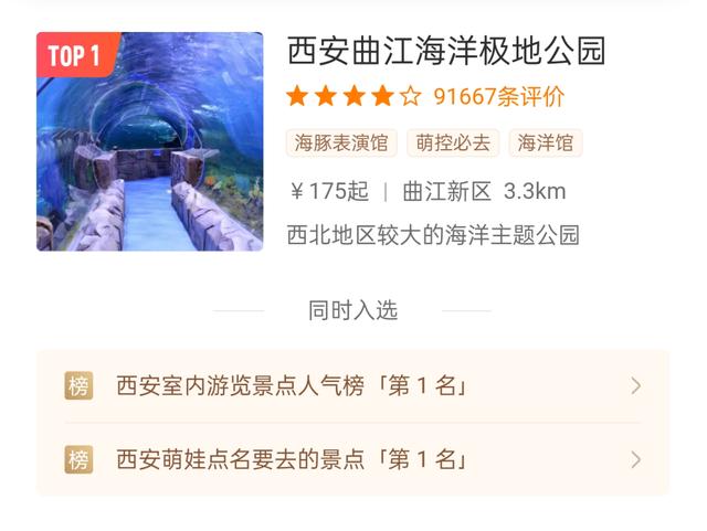 西安室内游览景点人气榜top1——曲江海洋极地公园 第2张
