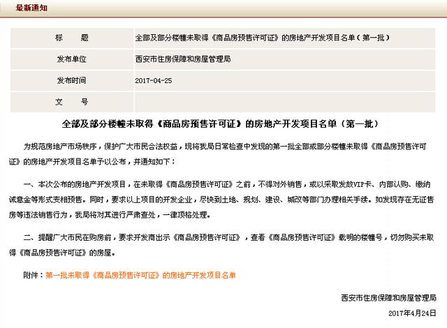 西安市房管局通报125个违法违规行为即日起开展房地产市场秩序专项整治活动 第6张