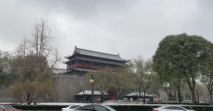 西安这波降雪下多久?温度最低-5℃!雨、雪、吹风、降温齐上阵! 第5张