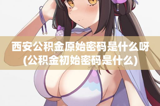 西安公积金原始密码是什么呀(公积金初始密码是什么)