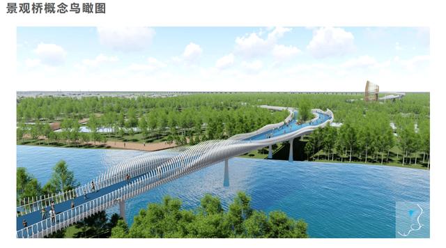西安高新区沣潏跨河景观飘桥正在建设中「西安高新区沣潏跨河景观飘桥」  第2张
