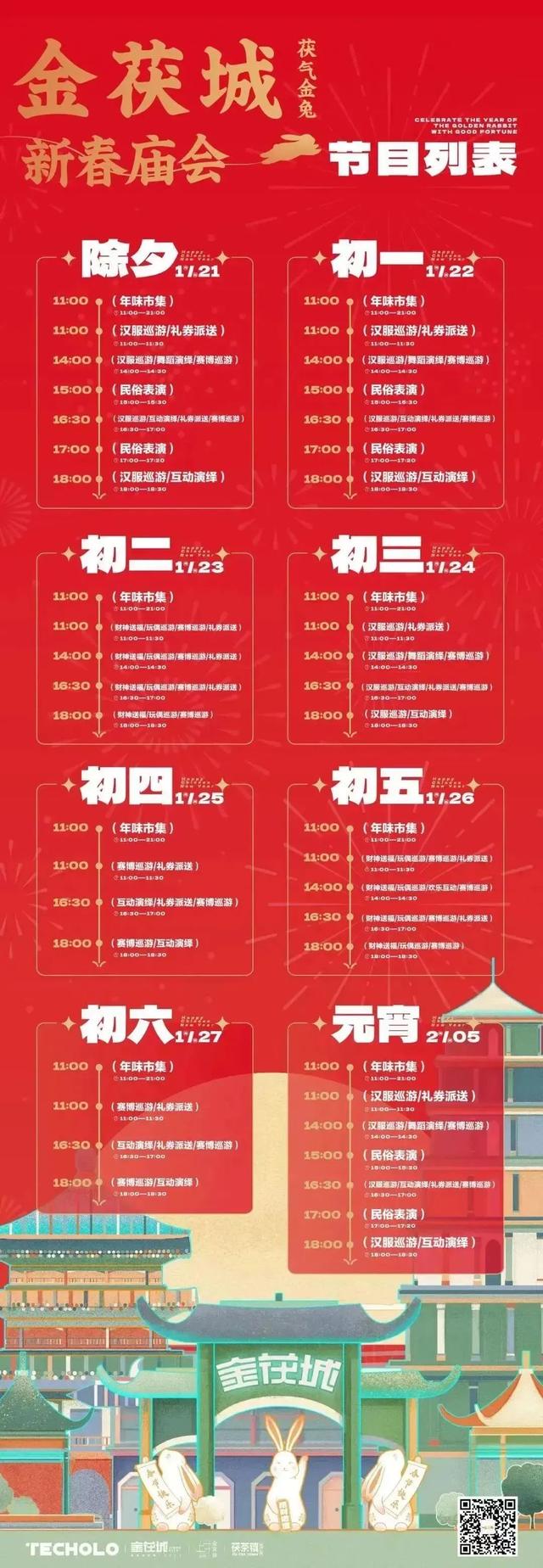 西安旅游攻略｜瑞雪红梅欢喜过年「瑞兔呈祥迎新春喜安度假休闲西安处处张灯结彩大街」  第11张