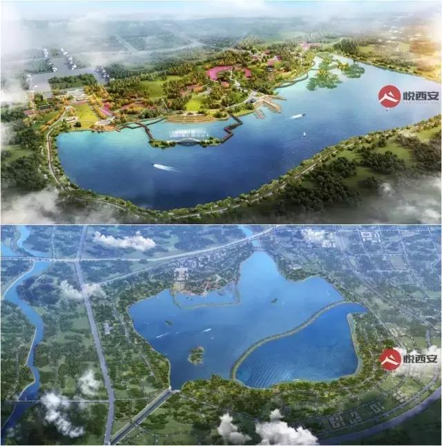 西安陂湖水系生态文化区[需手动填充]陂湖水系生态文化区10月1日开园「西安旅游攻略丨萯阳湖·昆明池·七夕公园」  第5张