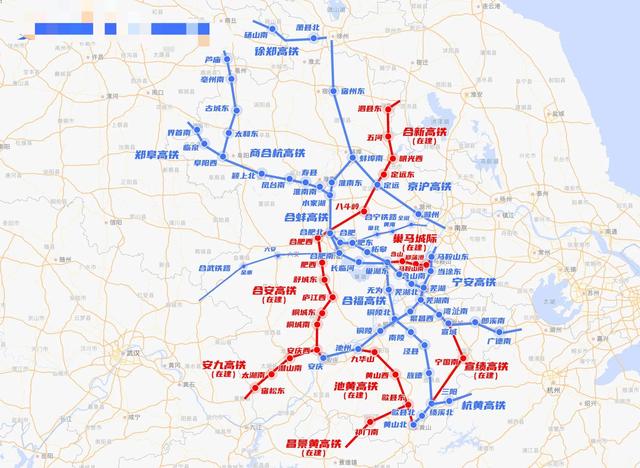 安徽通车高铁一览「安徽通车一览」  第3张