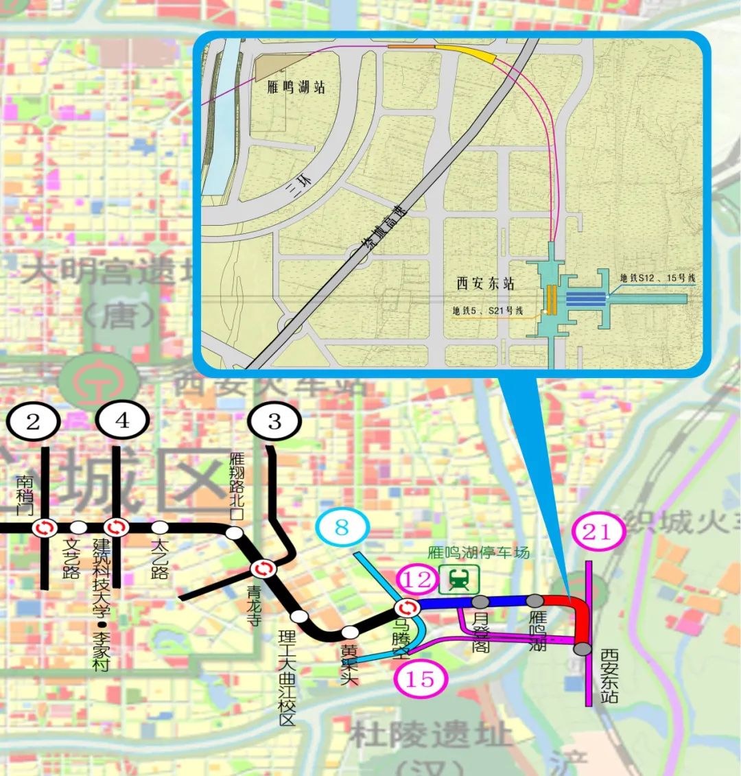 11座立交 16条道路，2025年6月同步建成！西安高铁东城片区全面开工  第6张