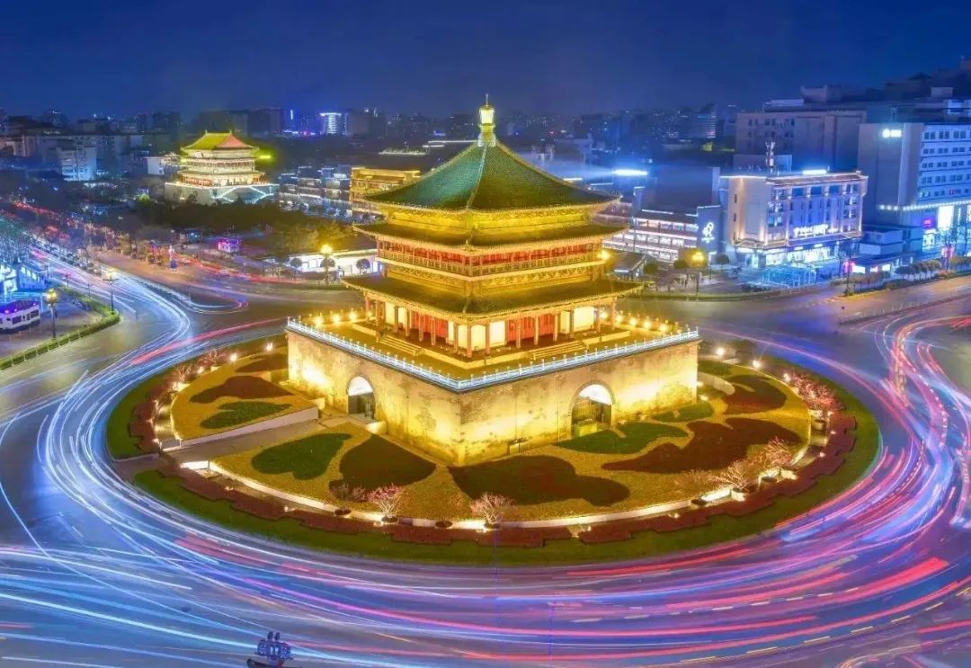 你知道西安的夜生活有多好吗?夜色下的西安建筑有多美? 第3张