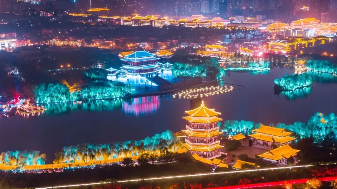 你知道西安的夜生活有多好吗?夜色下的西安建筑有多美? 第9张
