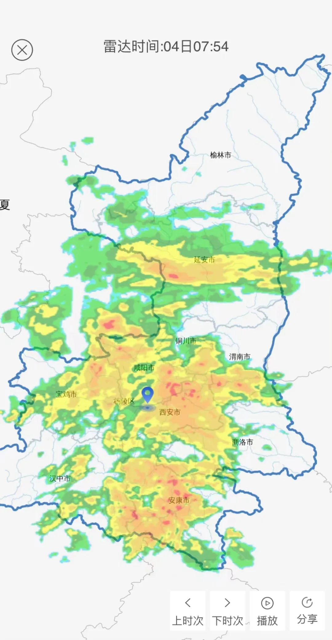 西安雨停时间→注意:树木倾倒!西安这些区域封闭、禁行! 第2张