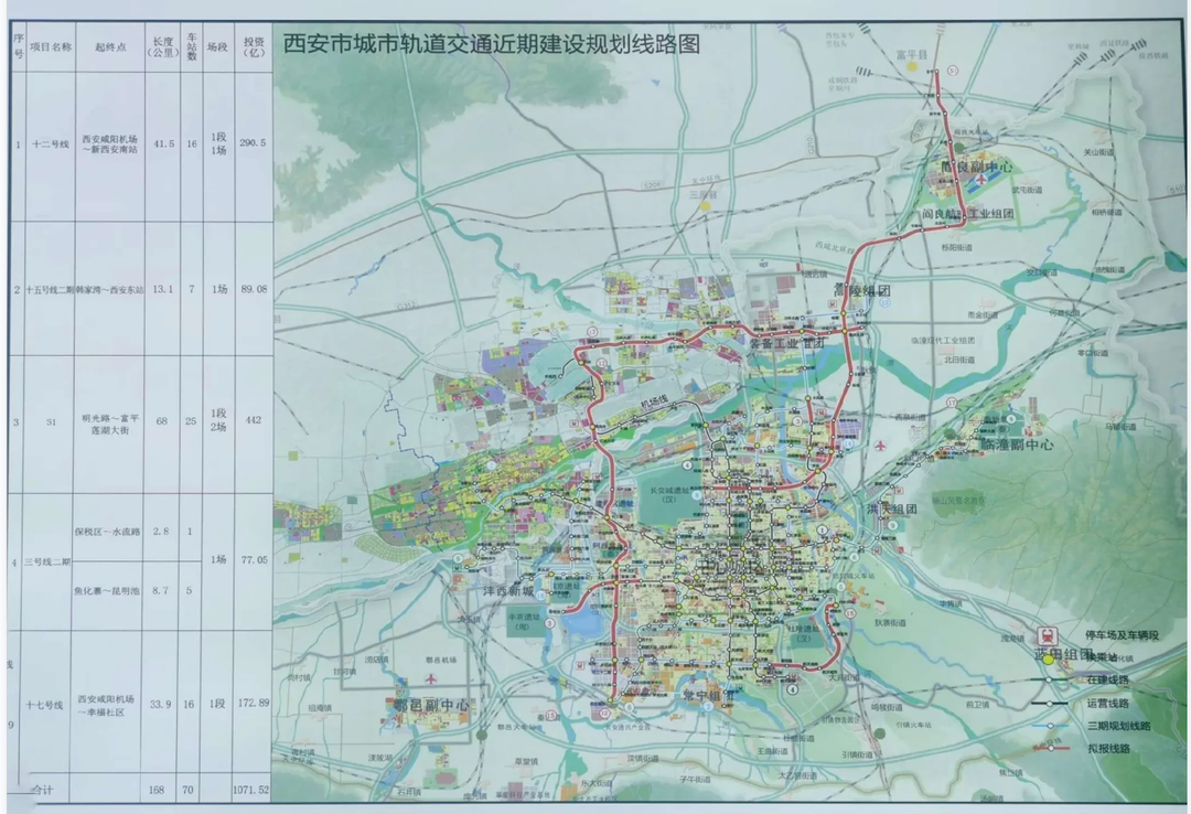 西安地铁四期线路曝光，规划5条，经过你家吗？  第6张