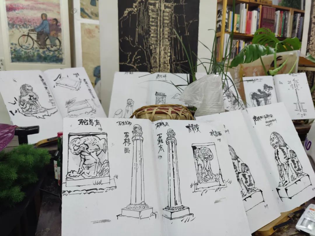 “大唐雄风·刘益春唐陵版画展”开幕式顺利召开——西安方圆艺术天地举行首展  第11张