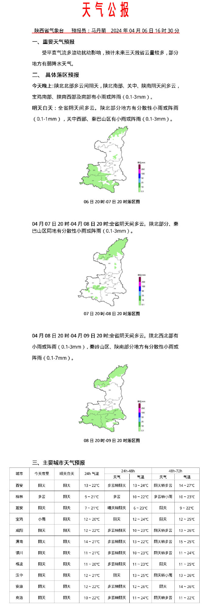 西安最新情况→暴雨黄色预警！中到大雨、暴雨！-第4张图片