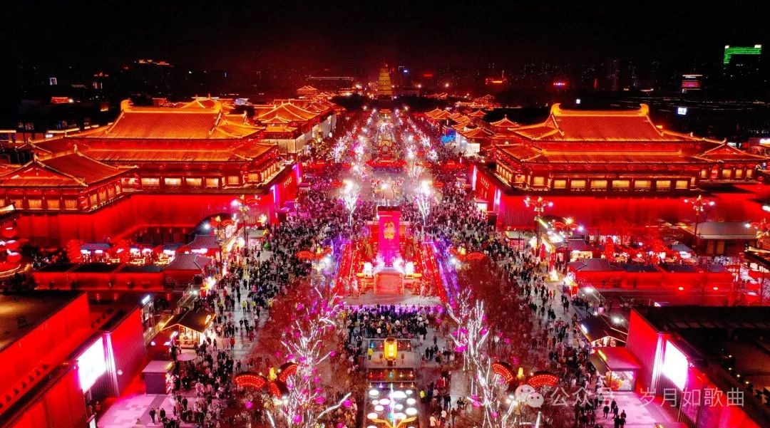快来西安欣赏完美夜景！西安大唐不夜城美轮美奂-第1张图片