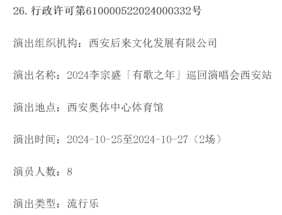 最新消息！西安最新演唱会已经定档，再也不怕没地方娱乐了！-第4张图片