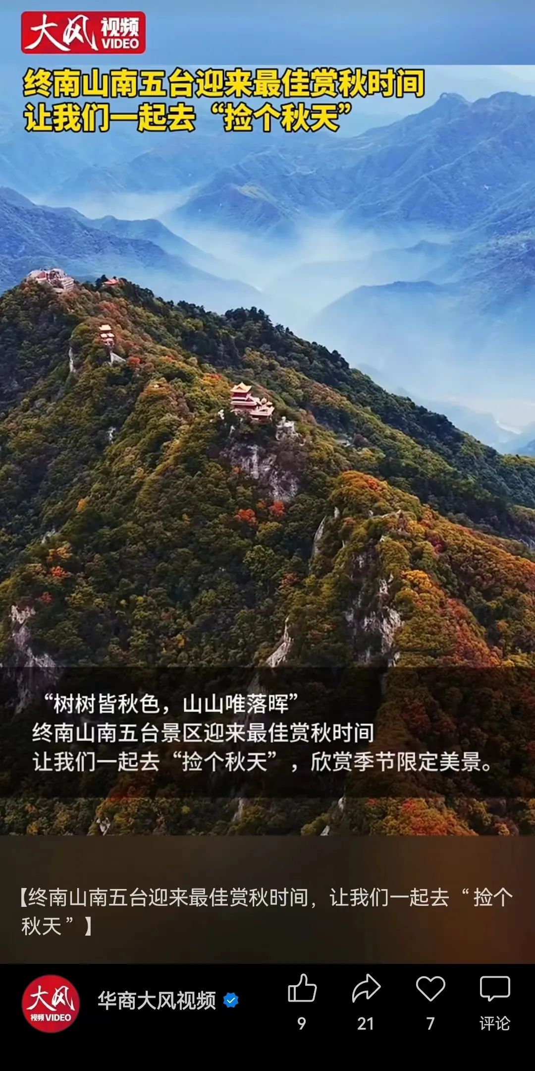 堪称现实版“云顶天宫”,赏红叶、观云海,拍照超美!西安新晋4A景点走红 第16张