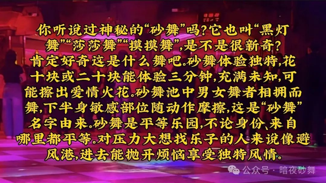 各场次全解析与舞女风貌!西安砂舞厅夜娱会所 第1张