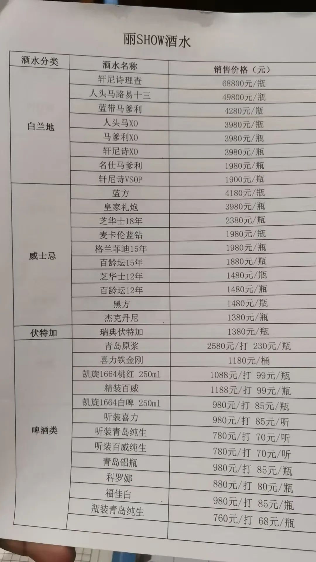 西安豪门丽秀,西安商务高端ktv酒水消费价格分享 第3张